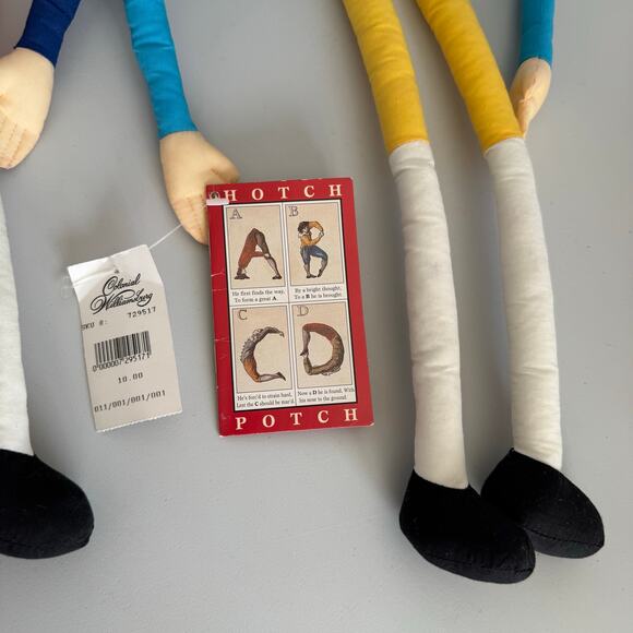NWT Vintage Colonial Williamsburg Hotch Potch Plush Alphabet Dolls - Picture 5 of 6